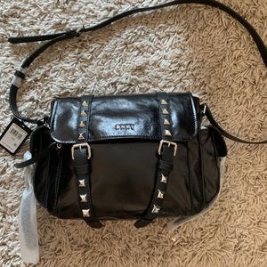 DKNY Donna Karan Leather Messenger Bag